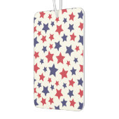 Red and Blue Stars, 4th of July, White Background Autolufterfrischer (Links)