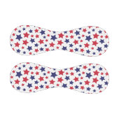 Red and Blue Stars, 4th of July, White Background Baseball (Paneele)