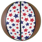 Red and Blue Stars, 4th of July, White Background Basketball (Vertikal)