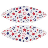 Red and Blue Stars, 4th of July, White Background Football (Paneele)