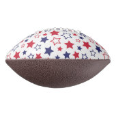 Red and Blue Stars, 4th of July, White Background Football (Gedreht 90)