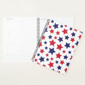 Red and Blue Stars, 4th of July, White Background Planer (Anzeige)