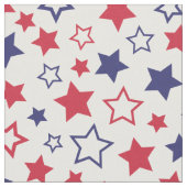 Red and Blue Stars, 4th of July, White Background Stoff (Nahaufnahme)