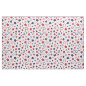 Red and Blue Stars, 4th of July, White Background Stoff (Fat Quarter (45,7 x 55,9 cm))