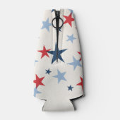 Red and Blue Stars Americana Flaschenkühler (Rückseite)