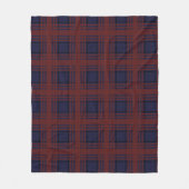 Red and Blue Tartan Fleece Blanket (Vorderseite)