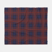 Red and Blue Tartan Fleece Blanket (Vorderseite (Horizontal))