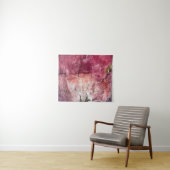 Red and brown abstract painting wandteppich (Beispiel (Horizontal))