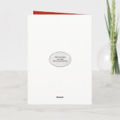 Red and Gold 2025 Abschluss für Großtochter Karte (Rückseite)