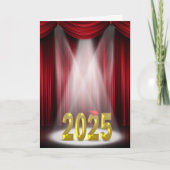Red and Gold Abschluss 2025 in Spotlight Karte (Vorderseite)