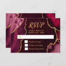 Red and Gold Agate Marble