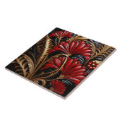 Red and Gold Art Deco Fliese (Seite)