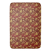 Red and Gold Bath Mat Badematte (Vorderseite Vertikal)