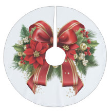 Red and Gold Christmas Bow Festival