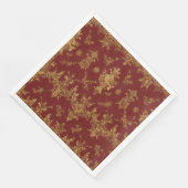 Red and Gold Christmas Elegance Serviette (Ecke)