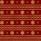 Red and Gold Christmas Luxe Snowflake Paper Plates Pappteller