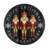 Red and Gold Christmas Nutcracker personalisieren  Schneidebrett (Vorderseite)