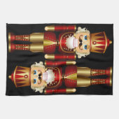 Red and Gold Christmas Nutcrackers Küchentücher (Horizontal)