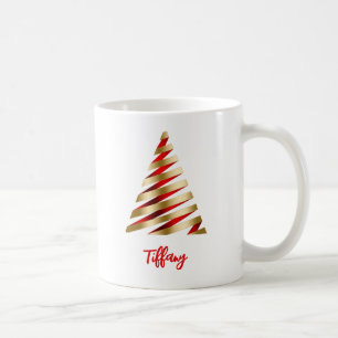 Red and Gold Christmas Tree Kaffeetasse