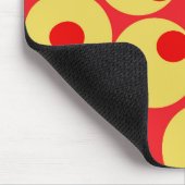Red and Gold Circles Mousepad (Ecke)