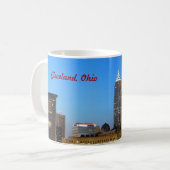 Red and Gold Cleveland OH Tasse (Vorderseite Links)