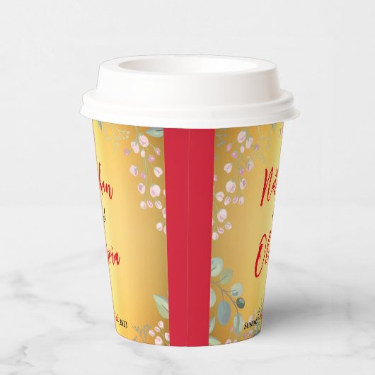 Red and Gold Cup Pappbecher (Rechts)