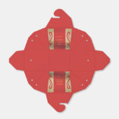Red and Gold Dragons Asian Themed Wedding Geschenkschachtel (Ungefaltet)