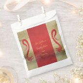 Red and Gold Dragons Asian Themed Wedding Geschenktütchen (Ausgeschnitten)