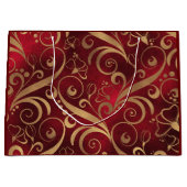 Red and Gold Geschenktasche Große Geschenktüte (Vorderseite)