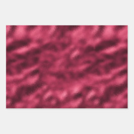 Red and Gold Glam Geschenkpapier Set