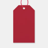 Red and Gold Ihr Logo Vielen Dank Geschenkanhänger (Rückseite)