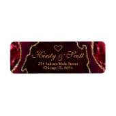 Red and Gold Imitate Glitzer Agate Wedding (Vorne)