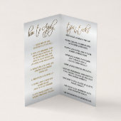 Red and Gold Lip Instructions Visitenkarten (Innenseite)