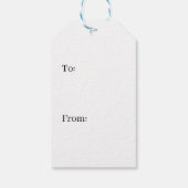 Red and Gold Luxury Weihnachten Geschenkanhänger (Rückseite)