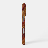 red and gold marble iPhone hülle (Rechte Seite)