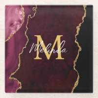 Red and Gold Marmor Agate