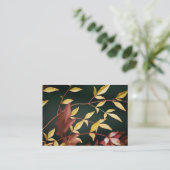 Red and Gold Mini Print Visitenkarte (Stehend Vorderseite)