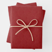 Red and Gold Modern Elegant Gift Geschenkpapier Set (Beispiel)