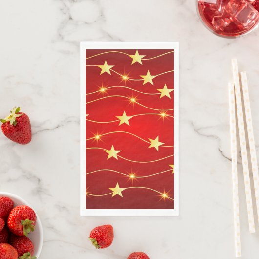Red and Gold New Year Serviette (Beispiel)