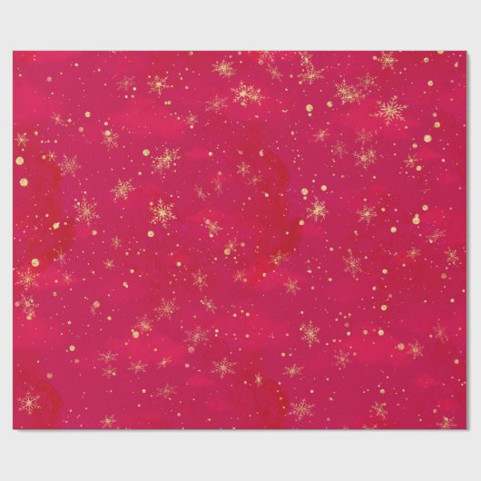 Red and Gold Nutcracker Ballet Geschenkpapier (Flach)