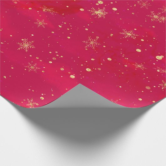 Red and Gold Nutcracker Ballet Geschenkpapier (Ecke)