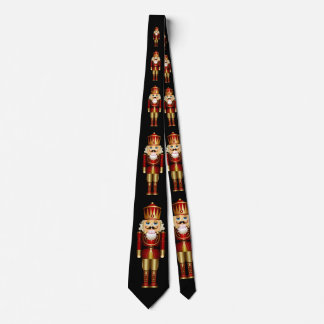 Red and Gold Nutcrackers Neck Tie Krawatte