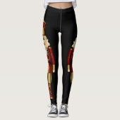Red and Gold Nutcrackers Riesiges Leggings (Vorderseite)