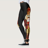 Red and Gold Nutcrackers Riesiges Leggings (Links)