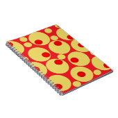 Red and Gold Polka Dots Notizblock (Rechte Seite)