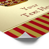 Red and Gold Prince Poster (Ecke)