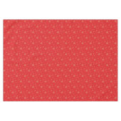 Red and Gold Snowflake Tableclout Tischdecke (Vorderseite (Horizontal))