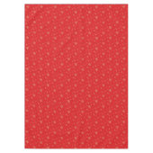 Red and Gold Snowflake Tableclout Tischdecke (Vorderseite)
