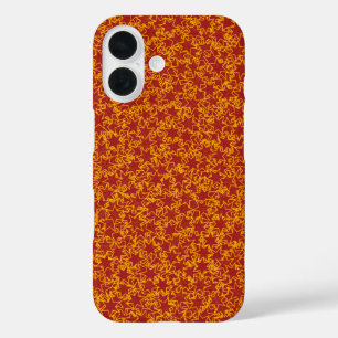 Red and Gold Star Team Spirit Sports Colors iPhone 16 Hülle