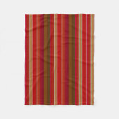 Red and Gold Stripes Fleecedecke (Vorderseite)